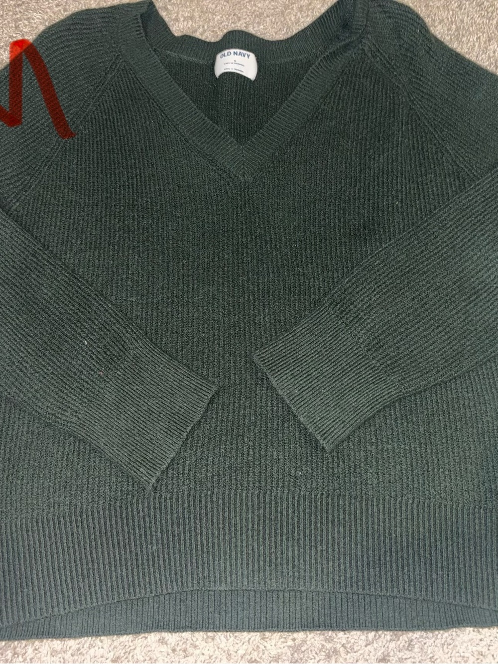Old Navy women’s V-Neck Sweater - Dark Green